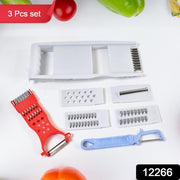 3 In 1 Kitchen Set Grater Base Slicing Attachment And Peeler (3 Pcs Set) thumbnail 4