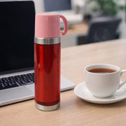 Insulated Travel Mug Bottle With Handle Lid (500 Ml) thumbnail 1
