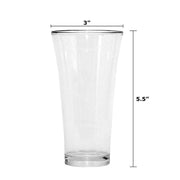 0630 Stylish Look Plastic Juicy Glass Transparent Glasses Set 300ml (6pcs) thumbnail 3