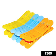 1369 Plastic Cloth Double Pin Clips For Cloth Dying Cloth (Multicolour) (Pack Of 12) thumbnail 4