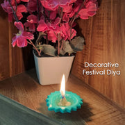Silicone Diya For Diwali Attractive Design Colourful Diya Combo (12 Pcs Set) thumbnail 2