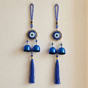 Decorative Evil Eye Hanging Wind Chime Set (2 Pc Set) thumbnail 2