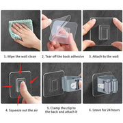 Self-adhesive Mop And Broom Holder Clips (6 Pc Set) thumbnail 5
