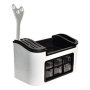 Multifunctional Kitchen Storage Organizer Rack With 6 Spice Containers Knife  Spoon Holder And Top Shelf thumbnail 3