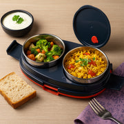 Orbit Electric Lunch Box With Dual Stainless Steel Containers Set thumbnail 5