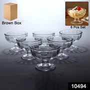 Premium Glass Ice Cream Dessert Bowl 6 Pc Set thumbnail 7