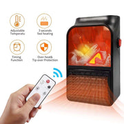 Portable Electric Fireplace Lamp Led Flame Heater (900w  1 Pc) thumbnail 4