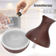 Mini Wooden Vase Pot Diffuser Cool Mist Atomization Humidifier (1 Pc  130 Ml) thumbnail 1