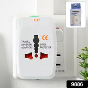 Universal Travel Adapter With Dual Usb Charger Ports - International Multipurpose thumbnail 4