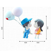 Plastic Cute Couple Car Dashboard Decoration Figurine Set (1 Set) thumbnail 4