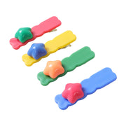 Colorful Star Design Decorative Hair Clip Set (4 Pc) thumbnail 3