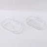 Self Adhesive Transparent Wall Mounted Soap Dish Holder (2 Pc)