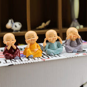 4781 Baby Buddha 4pc And Show Piece Used For House Office And Official Decorations Etc. thumbnail 2