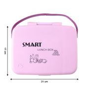 Smart Leak Proof Lunch Box With 3 Compartments And Spoon Set (1 Set) thumbnail 4