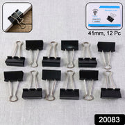 Extra Large Heavy-duty Black Binder Clips Set (41 Mm 12 Pc) thumbnail 7