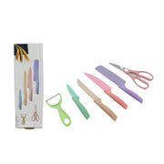 8174 Corrugated 6pc Kitchen Knife Set Professional Box Knife Set 6 Piece Forged Kitchen Knives With Box. thumbnail 3