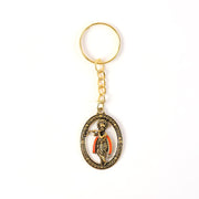 Metal Traditional Decorative Lord Krishna Keychain (1 Pc) thumbnail 4