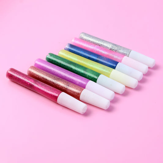 Diy Multi-color Glitter Craft Glue Pen Set (10ml  8 Pc)