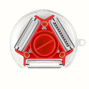 82583 In 1 Multi Function Three Use Rotary Hanging Round Planer Peeler And Cutter Vegetable Slicer Kitchen Tools Kitchen Gadgets (B Grade) thumbnail 3