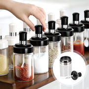 Transparent Glass Storage Jar With Built-in Spoon Approx 250ml thumbnail 4