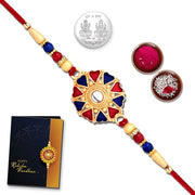 Rakhi For Brother Rakhi For Brother And Bhabhi Rakhi Gift For Brother Unisex Adult Rakhi For Brother Pack Of 1 Rakhi With Gift Rakhi Combo Golden Rakhi (K1_259) thumbnail 1