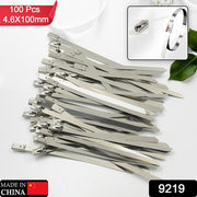 Stainless Steel Cable Tie Used For Solar Industrial And Home Improvement Multipurpose High Strength Self-locking Zip Ties Multi-purpose Tie Portable Rustproof 100pcs Wide Application Zip Tie Set For Building ( 4.6x200mm  4.6x100mm   100 Pcs Set) thumbnail 5