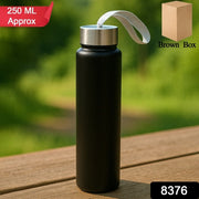 Portable Stainless Steel Water Bottle With Strap (Approx 250ml) thumbnail 6