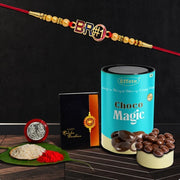 Rakhi (K1_361_cm)  Chocolate Magic Rakhi  Chocolate For Brother Rakhi With Chocolate Rakhi With Gift Rakhi Combo Set Of 1 Rakhi Chocolate thumbnail 1