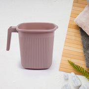 Plastic Square Bath Water Mug (4 Pc  1000 Ml  Mix Color) thumbnail 1