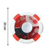Plastic 5 Compartment Spice Storage Box With Spoons thumbnail 4