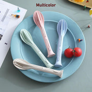 3 In 1 Reusable Spoon Knife Forks Tableware Spoon (3 Pcs Set) thumbnail 4