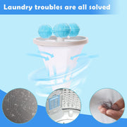 12604 Laundry Ball Floating Pet Fur Lint Hair Catcher Household Reusable Washing Machine Floating Lint Mesh Bag Hair Filter Net Pouch Washing Lint Hair Remover Net Mesh Bag Dryer (1 Pc) thumbnail 4