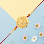 Golden Flower Rakhi thumbnail 1