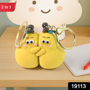 2-in-1 Cute Cartoon Couple Keychain thumbnail 6