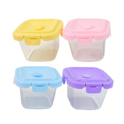 Plastic Food Storage Containers With Lid (4 Pcs Set  500 Ml) thumbnail 2