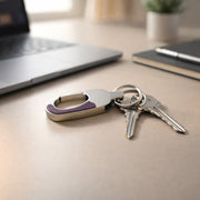 Premium Stainless Steel Carabiner Keychain With Secure Locking Clip 1 Pc thumbnail 1
