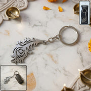 Premium Metal Morpich Feather Design Keychain 1 Pc thumbnail 1