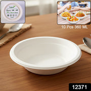 Vegnar Disposable Food Serving Bowl Set Of 10 Pieces 360 Ml Capacity thumbnail 7