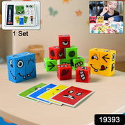 Educational Face Expression Changing Puzzle Cube Toy Set thumbnail 6