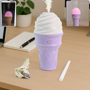 Ice Cream Cone Shape Air Freshener Humidifier (1pc  Purple ) thumbnail 2