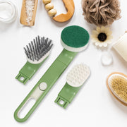 Dish Brush Set With Handle Replacement Heads Drain Tray In Kitchen (9 Pcs Set) thumbnail 2