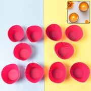 Silicone Cup Cake Mould (10 Pcs Set) thumbnail 1
