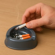Oblivion Durable Plastic Ashtray With Wide Bowl And Triple Cigarette Holder Slots (1 Pc) thumbnail 4
