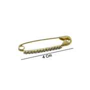 Decorative Golden Safety Pin Brooch Set (12 Pc Set) thumbnail 4