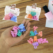 Plastic Small Hair Clips For Girls Kids Hair Accessories (3 Pcs Set  Mix Color  Design) thumbnail 4