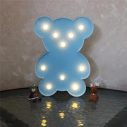 Teddy Bear Shape Led Decorative Night Light (1 Pc) thumbnail 3