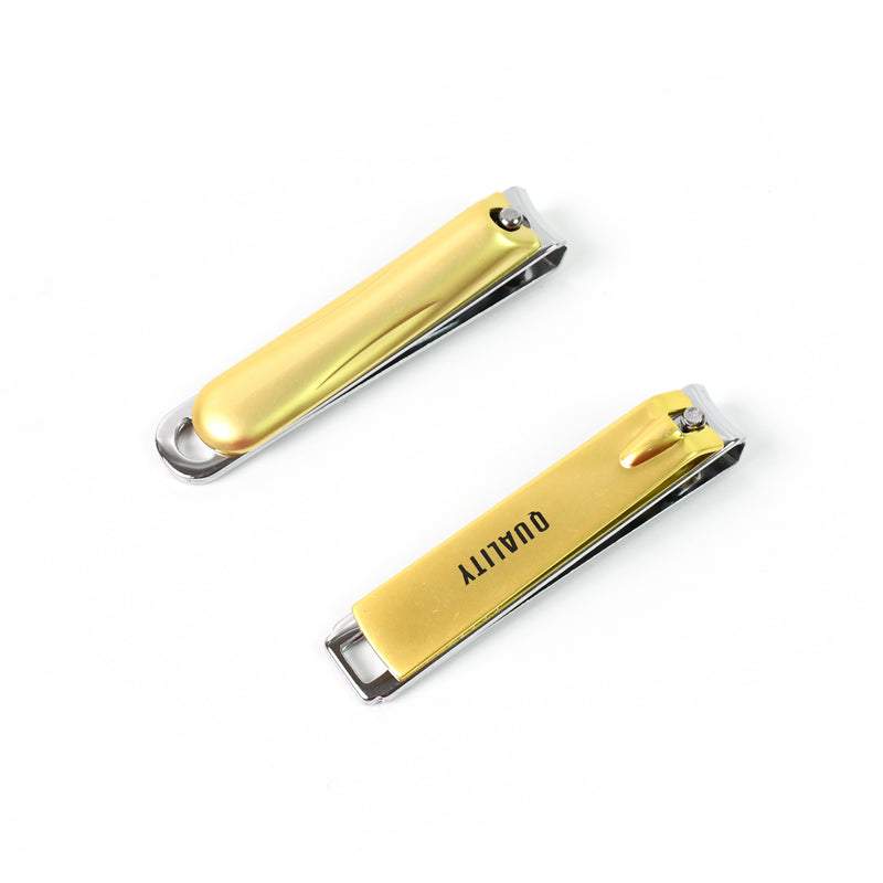 Stainless Steel Folding Portable Large Nail Clippers With Nail File (1 Pc)