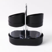 Apex Helix Salt N Pepper 2-piece Plastic Jar Set With Stand thumbnail 1
