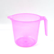 Plastic Round Transparent Bath Water Mug (1 Pc  1200 Ml  Mix Color) thumbnail 3