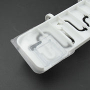 9431 Slideway Adjustable Hook Wall Adhesive Hook Plastic High Quality Hooks For Home   Bathroom Use thumbnail 5